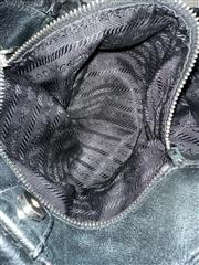 PRADA Nappa Gaufre Antik - Black Hobos Handbag